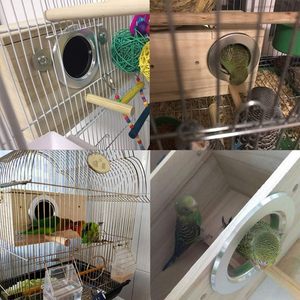 Caja de Madera para Nido de Periquitos, Casa para Pájaros, Caja de Cría y Emparejamiento para Loros, Caja de Jaula para Agapornis, Ninfas, Parrotlets y Periquitos - Product Image 6
