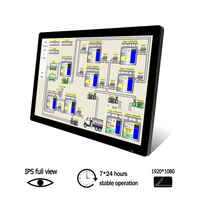Surpasser Custom 19 21.5 27 32 pouces 1080P VGA HDMI écran tactile robuste capacitif HD TFT IPS moniteur à écran tactile LCD industriel