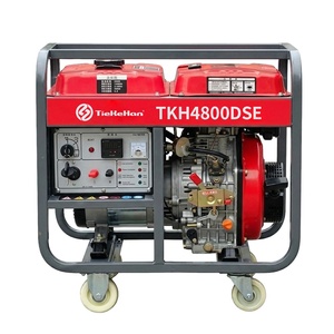 Générateur diesel à cadre ouvert portable TieKeHan TKH4800DSE, démarrage électrique, fréquence 50/60 Hz, moteur refroidi par air NHC178F - Product Image 1