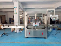 Ligne de production automatique de remplissage et de bouchage pour pâtes de fruits, confitures épaisses, miel, ketchup, mayonnaise, conditionnées en fûts