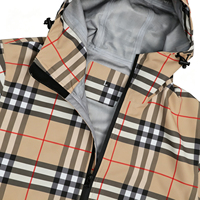 Veste de randonnée imperméable réversible à double face à carreaux personnalisée pour hommes, fabriquée par un fabricant