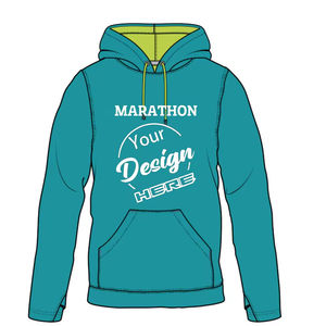Sudadera con Capucha Personalizada para Corredores de Maratón, 100% Poliéster, Secado Rápido, Impresión por Sublimación - Product Image 1
