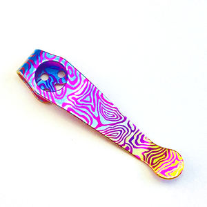 คลิปหนีบกระเป๋าทำจากไทเทเนียมทำขึ้นเองสำหรับ <span class=keywords><strong>spyderco</strong></span> paramilitary 2 & Para 3ส่วนมีดพับได้ - Product Image 2