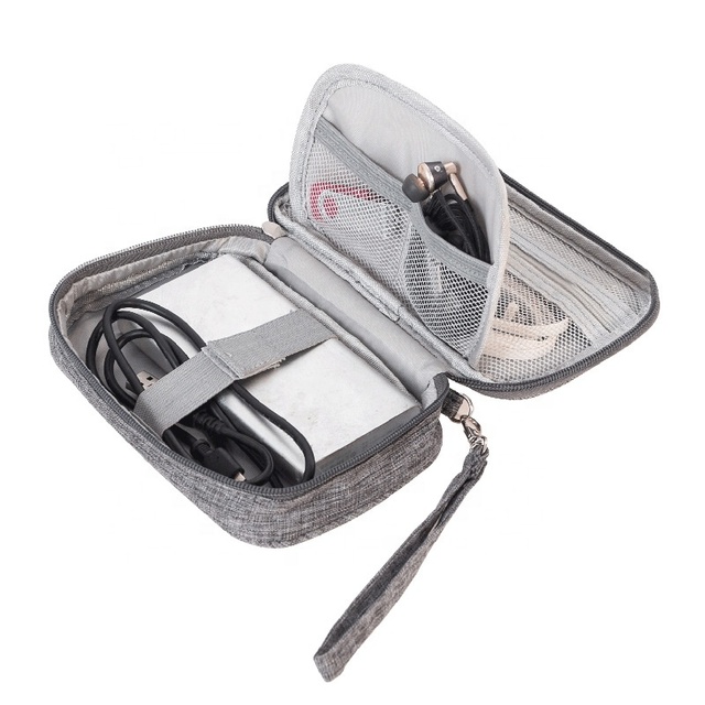 Small Size Pouch Mini Data Packet Charging Bank Cable Mobile Phone Power Travel Storage Bag