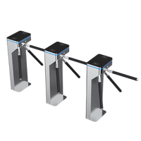 Tourniquet d'entrée et de sortie à carte entièrement automatique trépied à jetons pour toilettes pour zones à fort trafic