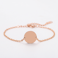 Bracelet en Chaîne de Perles Rondes en Acier Inoxydable Ywyougang, Personnalisable par Gravure, Multicolore pour Femmes, Port Quotidien et Cadeaux