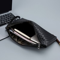 Sacs de luxe en cuir PU imperméables pour hommes, grande capacité, tendance, avec fermeture éclair, pour affaires et vente en gros