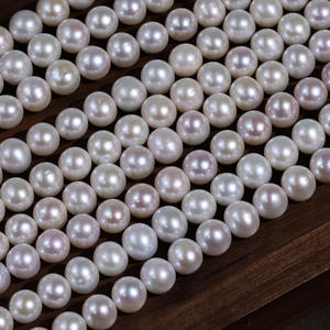 ไข่มุกน้ำจืดธรรมชาติจูจี้ ขนาด 9-10 มม. รูปทรงกระดุม สีขาว ABS แท้ สำหรับงาน DIY เครื่องประดับ เสื้อผ้า อะไหล่ตกแต่ง แบบหลวม สองด้าน แสงสว่าง - Product Image 1