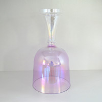 Bol chantant en cristal violet pastel HF, instrument de guérison sonore, calice chantant avec poignée en cristal lumineux cosmique pour la méditation