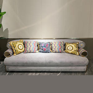 Özelleştirme İtalyan tasarım lüks deri kanepe oturma odası mobilya seti modüler kesit kumaş 1 + 2 + 3 salon kanepe - Product Image 5