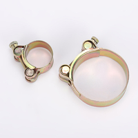 Collier de serrage robuste en fer galvanisé à tête unique, réglable, pour tuyaux de 32-35 mm de diamètre (pouces/métrique), personnalisable, pour applications industrielles, OEM HG-023