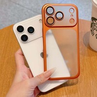 Coque Orange pour iPhone 17, Électroplaquée Translucide, pour iPhone 17 Pro Max, Étui de Luxe Premium, MOQ 500