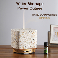 Diffuseur d'huiles essentielles de luxe en terrazzo 200 ml avec minuteurs, veilleuses et fonction d'arrêt automatique pour la maison et le bureau