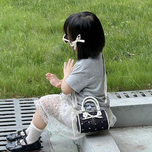 Tas tangan Mini anak-anak desain baru Korea dompet pita tas tangan gadis putri manis - Product Image 4