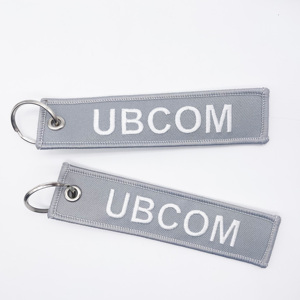 Porte-clés personnalisé brodé sur mesure avec logo brodé, porte-clés tissé personnalisé - Product Image 4