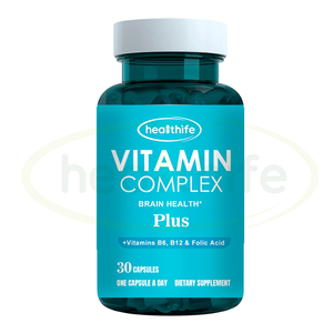Suplemento dietético de proveedor Healthife Vitaminas B6,B12 Ácido fólico PS Cápsula de fosfatidilserina Suplemento cerebral - Product Image 1