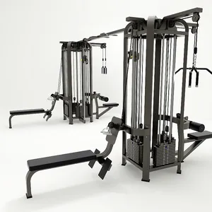Fornitore della cina Fitness 8 station multi gym equipment Cable Jungle e Crossover Strength Machine con il prezzo più basso