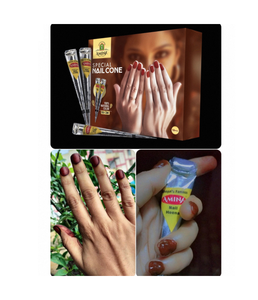 Henné pour ongles Amina, couleur temporaire pour nail art, application facile, formule à séchage rapide, pour mariages, mehndi, fêtes et occasions traditionnelles. - Product Image 2