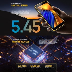 บริการ OEM จากผู้ผลิต โทรศัพท์มือถือ <span class=keywords><strong>Ulefone</strong></span> <span class=keywords><strong>Armor</strong></span> X12 Pro, โทรศัพท์มือถือจอเต็ม 4GB+64GB ระบบ Android 16 Ultra สมาร์ทโฟน <span class=keywords><strong>4G</strong></span> - Product Image 3