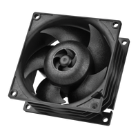 ARCTIC S8038-7K Server Lüfter, 80x80x38mm, 500-7000 U/min, PWM Geregelt, 4-Pin Anschluss, 12 V DC-Schwarz