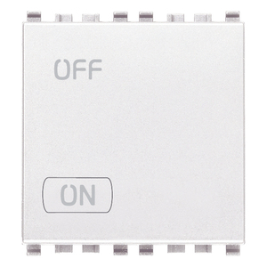 Interruttore a parete bianco 2P 20AX 2M con etichetta On/Off per uso interno - Product Image 1