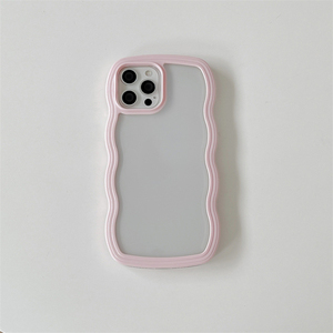 Pour <span class=keywords><strong>Apple</strong></span> <span class=keywords><strong>iPhone</strong></span> 14 Pro Max couleur bonbon vague cadre couverture arrière <span class=keywords><strong>transparente</strong></span> <span class=keywords><strong>coque</strong></span> de téléphone pour <span class=keywords><strong>iPhone</strong></span> 13 <span class=keywords><strong>12</strong></span> 11 Pro 16 7 8 15Plus <span class=keywords><strong>coque</strong></span> - Product Image 5
