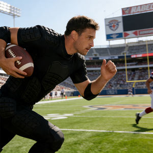 Camiseta de Protección Contra Impactos para Hombre, con Relleno en el Pecho para Fútbol, Esquí, Ciclismo, Deportes al Aire Libre, Protectores de Hombros - Product Image 6