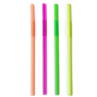 2024 PLA jetable de haute qualité biodégradable créatif paille plastique coloré pailles pliées Offre Spéciale