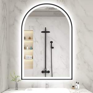 Frameless <b>LED</b> <b>Mirror</b> with a Silver <b>Mirror</b> Backing, Enhances <b>Light</b> Reflectivity for a Brighter Space - Product Image 1