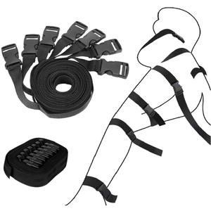 Set di cinghie di sicurezza in pelle 7 pezzi per adulti SM serie Bondage Kit Non impermeabile per la formazione semplice giocattolo del sesso - Product Image 4