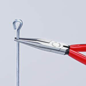 Alicates de punta larga Knipex de 6 pulgadas de ancho de mandíbula, 1/4 de pulgada de ancho de punta, 1/8 de pulgada de grosor, acero al cromo vanadio liso, grado industrial - Product Image 1