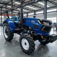 Traktor Pertanian Multiguna 4WD 50HP 60HP 80HP Berbahan Bakar Diesel Bersertifikasi ISO untuk Pertanian