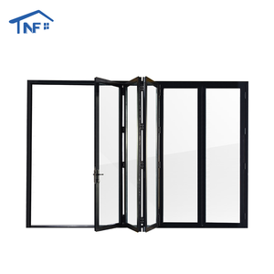 Casa su misura materiali da costruzione interni sottile Bifold porta orizzontale Bifold vetro porte Bi-fold - Product Image 4