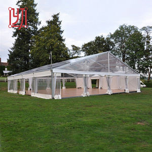 Tente de réception de luxe 15x30m avec toit transparent pour mariage et banquets - Product Image 3