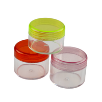 Pot cosmétique mini PS transparent de 3ml/5ml/10ml/15ml/20ml/30ml pour crème contour des yeux, crème pour les mains, idéal pour les voyages