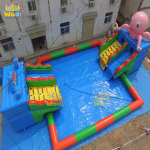 Casa de Brinco Inflable Comercial WODI de Grado Comercial, Fabricada en PVC de 0.9 mm, Doble, para Lagos y Piscinas, Disponible con OEM - Product Image 1