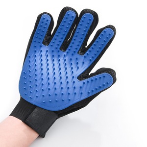 Gants de toilettage pour chat bleus, pour la main droite, avec peigne de massage et de démêlage pour chats, outil de toilettage pour animaux de compagnie - Product Image 2