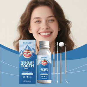 Kit de Cuidado Dental Temporal Más Vendido, Dentaduras Postizas Rellenas Hazlo Tú Mismo, Sonrisa Hermosa, Cuidado Bucal, Cuidado Dental Conveniente, Blanqueamiento Dental - Product Image 1