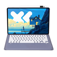Funda Protectora para Tablet Xiaomi Redmi Pad 2 Pro de 12.1 Pulgadas con Teclado Inalámbrico BT, Compatible con Tres Sistemas Operativos: Android, iOS y Windows