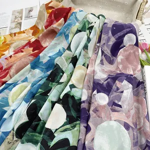 Factory Direct Sales Women's Dress Circle Fabric Plain Satin Broken Card Fashion Polyester Cloth