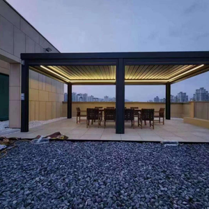 उच्च शक्ति प्रतिवर्ती लाउवेल्ड पेगोलिया विरोधी जंग विंडप्रूफ कैनोपी और आउटडोर मनोरंजन अंतरिक्ष - Product Image 5