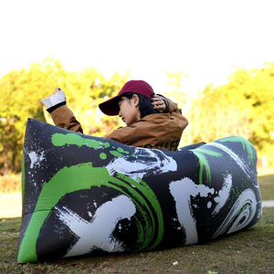 Custom Pattern Design Modern <b>Inflatable</b> Air Lounger <b>Sofa</b> 10 Colors Portable Lazy Bag Living Room Indoor Outdoor <b>Camping</b> Home - Product Image 3
