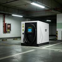 Cargador de Vehículos Eléctricos Integrado con Batería de 120kW, Estación de Carga Rápida Comercial de CC con Sistema de Almacenamiento de 200kWh, Microred Solar Híbrida