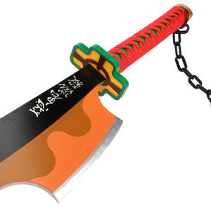 2 unids/set Anime espada accesorios espadas de madera patrón <span class=keywords><strong>Original</strong></span> Uzui Tengen espada Demon Slayer <span class=keywords><strong>Katana</strong></span> - Product Image 4