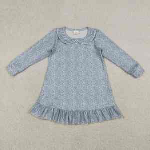 Robe d'été sans manches pour petites filles, style princesse, imprimé floral, coupe trapèze, vente en gros ODM, collection RTS Boutique - Product Image 4