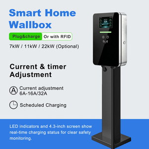 <span class=keywords><strong>Borne</strong></span> de recharge murale intelligente RFID Type 2 7kW 11kW 22kW pour véhicules électriques avec contrôle d'accès - Product Image 2