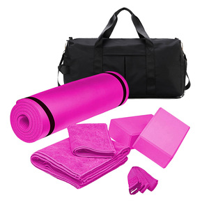 Set de Ejercicio <span class=keywords><strong>para</strong></span> Interiores XLAN Nbr: Colchoneta de <span class=keywords><strong>Yoga</strong></span>, Bloque de <span class=keywords><strong>Yoga</strong></span>, Toalla, Cinturón de Estiramiento y Bolsa de Entrenamiento - Product Image 6