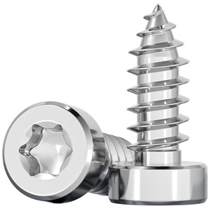 304 Stainless Steel Self Tapping Screw M2 3 M2 6 M3 M4 M5 M6 Inner Plum Blossom Head For Metal Fastening - Product Image 1