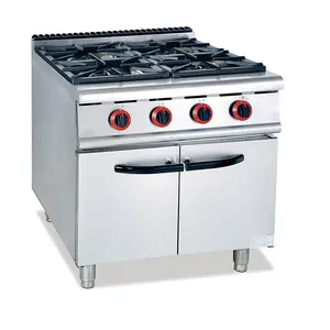 Restaurant <strong>Gas</strong> Cooking <strong>Ranges</strong> <strong>With</strong> 4-Burner <strong>with</strong> Cabinet - Product Image 1