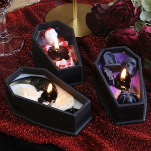 Handmade Modern Aromatherapy <strong>Skull</strong> <strong>Candle</strong> for Home Decor Halloween Coffin Ghost House Cross-Border Atmosphere for Halloween - Product Image 1